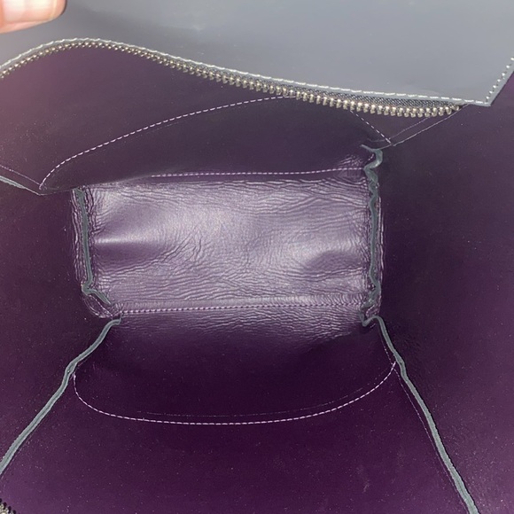 Plinio Visona Gray Purse - Leather Made in Italy - Picture 9 of 10